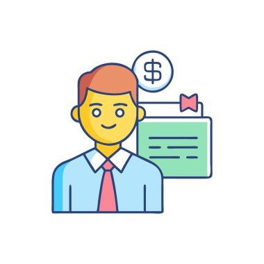 Vektör olarak çalışan simgesi. Logotype