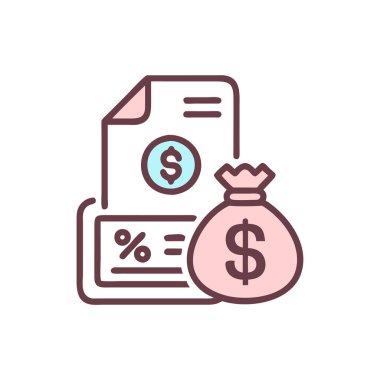 Dolar simgesi vektör illüstrasyonu