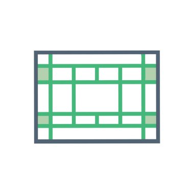 Kişisel ve ticari kullanım için pencere vektörü simgesi simgesi vektör çizimi..