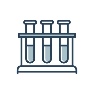 Laboratuvar doldurulmuş ana hat vektörü, çizgi vektör simgesi, doğrusal işaret, renkli piktogram. Düzenlenebilir vektör logosu illüstrasyonu, piksel mükemmel