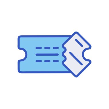 Kağıt yapıştırması ikon vektörü. İnce çizgi işareti. izole edilmiş sınır sembolü çizimi