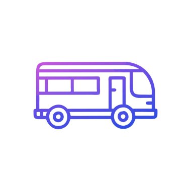 bus simgesi vektör illüstrasyonu