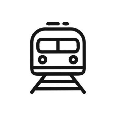 Web ve mobil uygulaması tasarımı, Metro logo kavramı için beyaz arka plan üzerinde izole Metro simge vektör