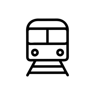 Metro simgesi vektör illüstrasyonu