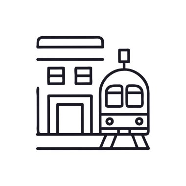 tren vektör simgesi modern basit illüstrasyon