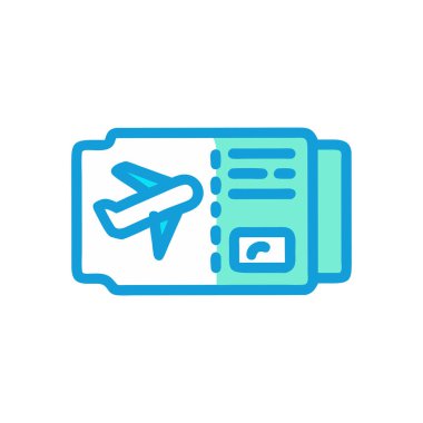 Vektör olarak TICKET simgesi. Logotype