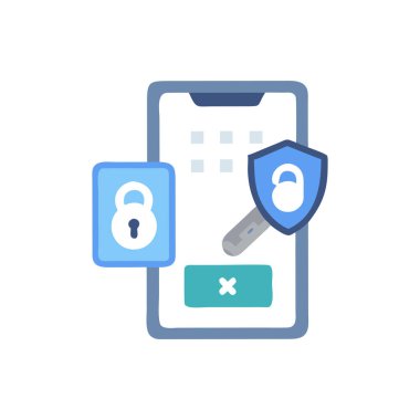 Güvenli parola vektör simgesi