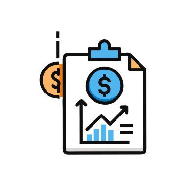 İş ve finans simge vektör