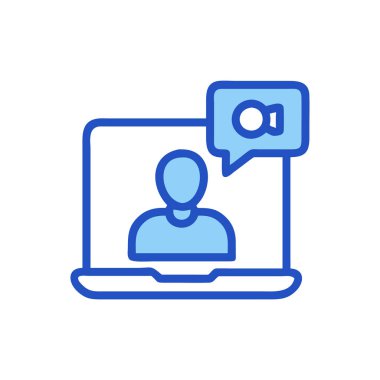 Bilgisayar ve dizüstü bilgisayar simgesi vektörü. Bilgisayar işareti. izole edilmiş sınır sembolü çizimi