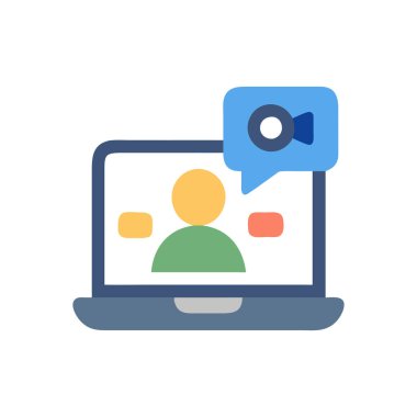 çevrimiçi sohbet vektörü simgesi