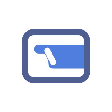 kredi vektörü glyph düz simgesi