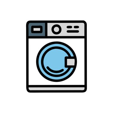 Vektör çamaşır makinesi simgesini