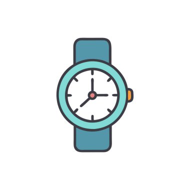 vektör düz renk simgesini izle