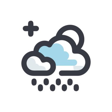 Web için hava rengi simgesi, vektör illüstrasyonu