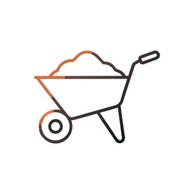 Sepet çizgisi ve dolum biçimi olan el arabası