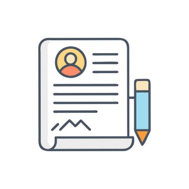 Web uygulamasının vektör renk simgesi