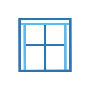 pencere simgesi, vektör illüstrasyonu