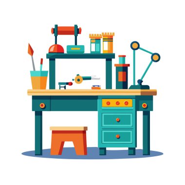 Mobilyalarla iç tasarımın düz tasarımı