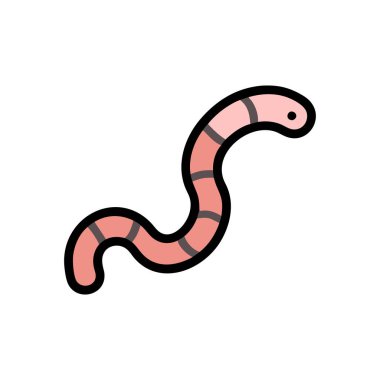 Yılan simgesi. Vektör çizim