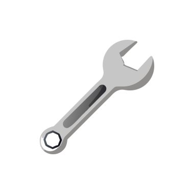 İngiliz anahtarı aracı izole simgesini