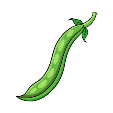 Çizgi film karalaması yeşil biber