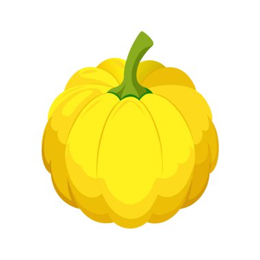 Balkabağının vektör çizimi. çizgi film.