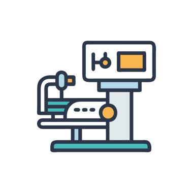 Yazıcı makinesi renk simgesi vektörü. Yazıcı makinesi işareti. izole edilmiş sembol çizimi