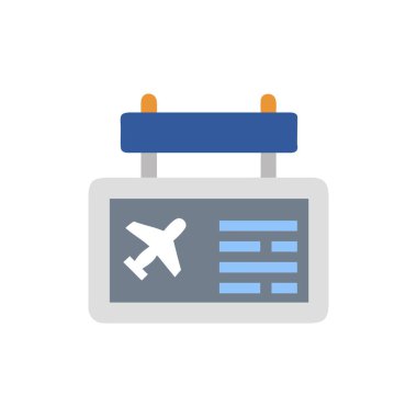 bavul ikonu vektör illüstrasyonu