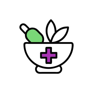 ilaç vektörü düz renk simgesi