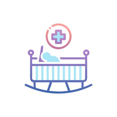 Hastane bebek ikonu. logotype