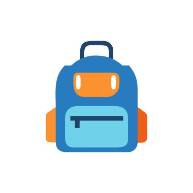 izole edilmiş sırt çantası simgesi vektör tasarımı