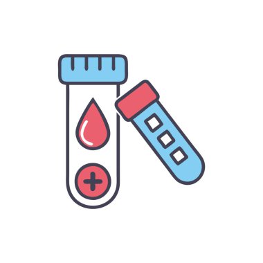 Kan testi vektör simgesi