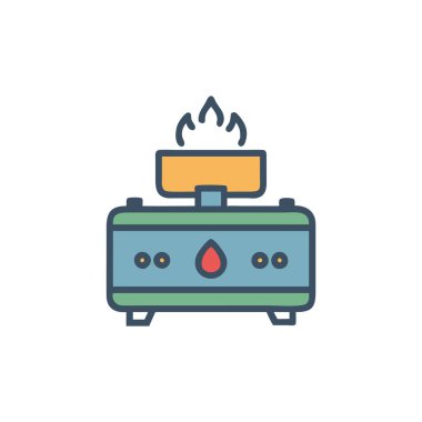 vektör ateş simgesi, vektör illüstrasyonu