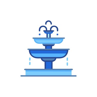 su çeşmesi vektör illüstrasyonu