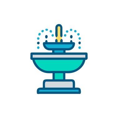 Klozet rengi ikon vektörü. Tuvalet tabelası. izole kontur sembolü