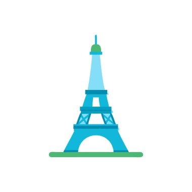 Eyfel Kulesi düz vektör simgesi
