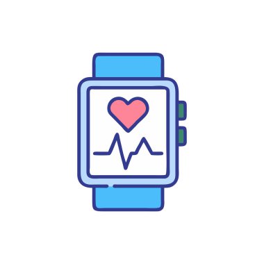 kalp atışı simgesi tasarım vektörü