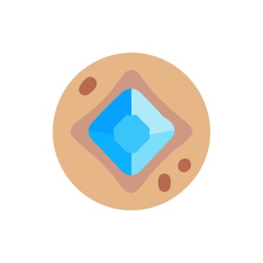 izole edilmiş çerez düz vektör simgesi