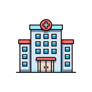 Hastane binası simgesi rengi
