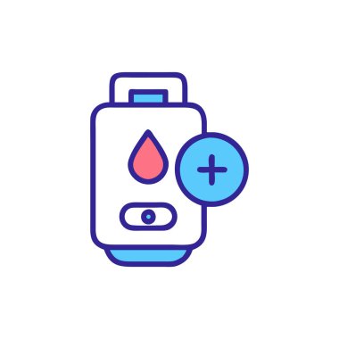 Tansiyon renk ikonu vektörü. Tansiyon işareti. izole edilmiş sembol çizimi