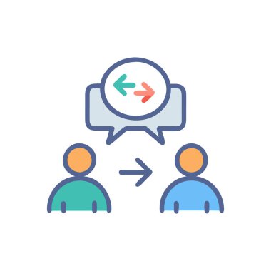 Okları düz stil vektör tasarımlı bir grup insan