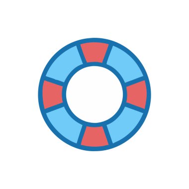 Can simidi renk çizgisi simgesi. vektör illüstrasyonu