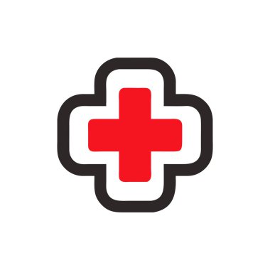 çapraz logo ikon vektör tasarımı