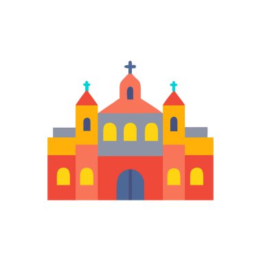 Kilise simgesinin vektör illüstrasyonu