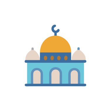 Cami simgesi vektör illüstrasyonu