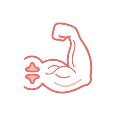 Vektör olarak kas simgesi. Logotype