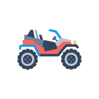 Çekici vektör düz renk simgesi