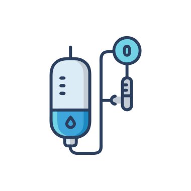 Beyaz arka planda tansiyon vektörü çizimi. Birinci kalite semboller. kavram ve grafik tasarım için vektör vuruşu simgesi.