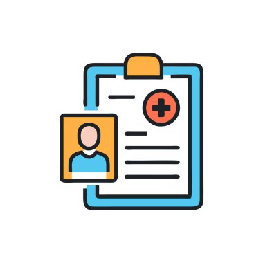 Sağlık sigortası renk ikonu. Sağlık sigortası. Sağlık sigortası. Sağlık hizmeti. vektör izole çizimi