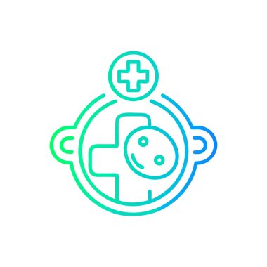 Tıbbi simge tasarım, renkli vektör çizim